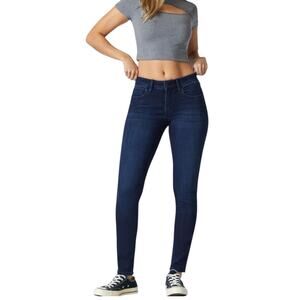 Loft Petite 00 24” moden skinny jeans low rise dark stretch indigo denim